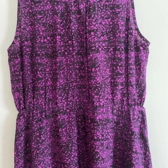 Rebecca Taylor Purple and Black Silk Dress - Picture 12 of 16